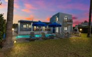 Luxurious Mediterranean villa with pool and sunset views, perfect for peaceful relaxation.