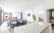 Modern, minimalist living and dining area in luxury Villas in Protaras Cyprus.