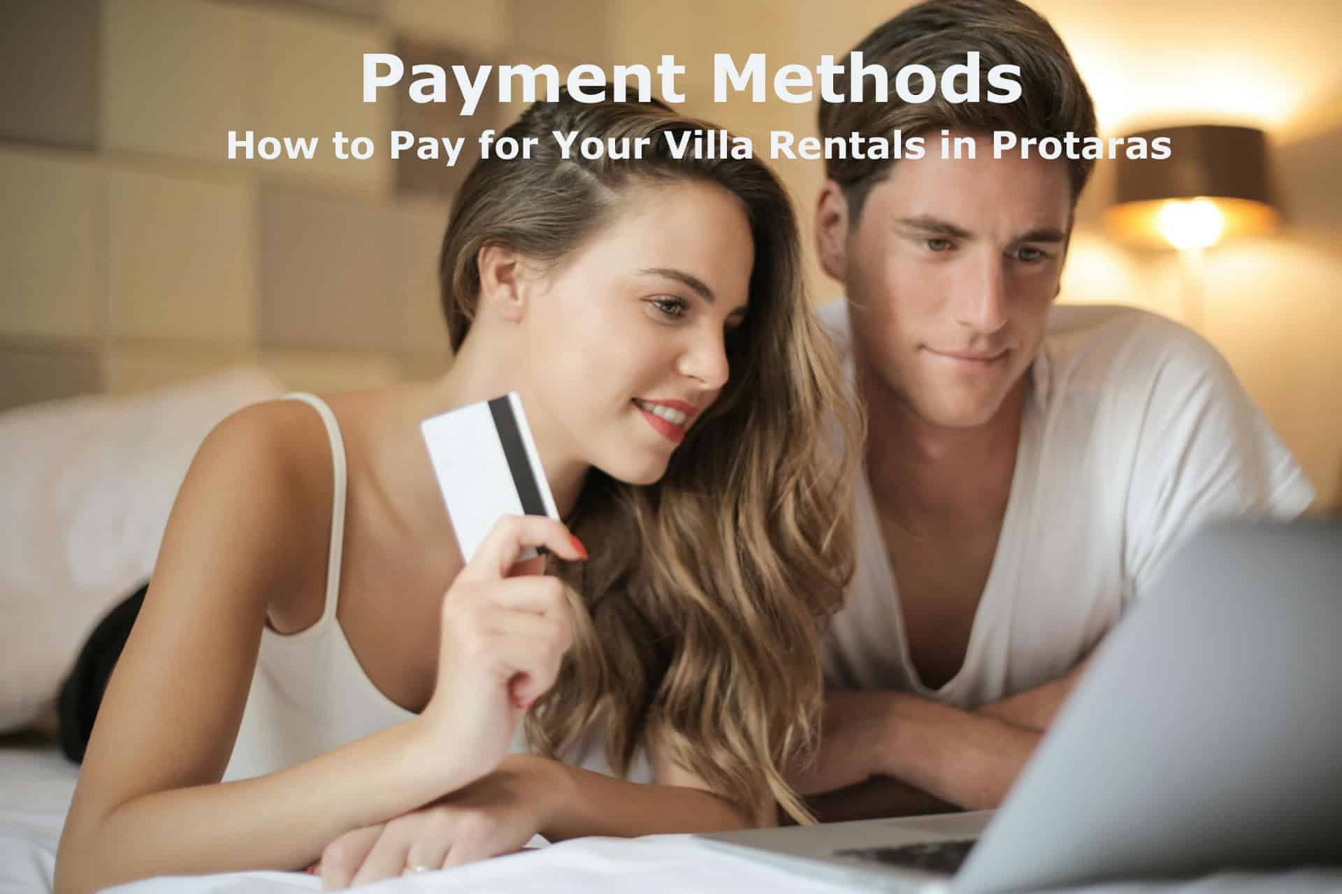 Villa Rentals Protaras Payment Methods